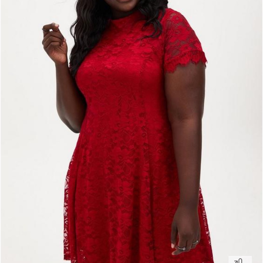 Red Lace dress Torrid